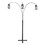 Benjara BM207172 Metal Decorative Floor Lamp with Triad of Bulbs, Black