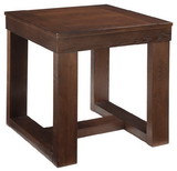 Benjara BM207241 Wooden End Table with Sled Style Base, Brown