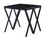 Benjara BM207461 Contemporary Style Metal End Table with Geometric Base, Black