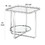 Benjara BM207515 Contemporary Metal End Table with Open Bottom Shelf, Silver and Clear
