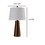Benjara BM209005 Contemporary Table Lamp with Flared Base and Hammered Pattern, Antique Gold