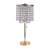 Benjara BM209042 Contemporary Style Table Lamp with Stalk Support and Round Base in Gold