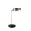 Benjara BM209043 Table Lamp with Stalk Metal Support and Adjustable Head in Silver and Black