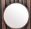 Benjara BM209096 Traditional Style Wooden Round Mirror with Panpipe Style Frame, Brown
