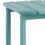 Benjara BM209394 Slatted Rectangular Hard Plastic End Table with Straight Legs in Blue