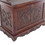 Benjara BM210127 Engraved Wooden Shoe Cabinet with Drop Down Opening and Metal Hinges, Brown
