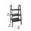 Benjara BM210420 3 Tier Wooden Storage Ladder Stand with Open Back and Sides, Black