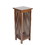 Benjara BM210432 30 Inch Wooden Flower Stand with Bottom Shelf and Slatted Sides, Brown