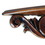 Benjara BM210438 Hand Carved Wooden Floating Wall Shelf in Floral Design, Brown