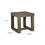 Benjara BM210783 Grained Wooden Frame End Table with Trestle Base in Taupe Brown