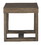 Benjara BM210783 Grained Wooden Frame End Table with Trestle Base in Taupe Brown