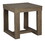 Benjara BM210783 Grained Wooden Frame End Table with Trestle Base in Taupe Brown