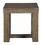 Benjara BM210783 Grained Wooden Frame End Table with Trestle Base in Taupe Brown