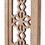 Benjara BM211052 Rectangular Wood Candle Holder with Floral Lattice Design, Set of 2, Brown