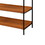 Benjara BM211099 Rectangular Wooden Top Metal Frame Sofa Table in Oak Brown and Black
