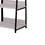 Benjara BM211105 Wooden Frame Bookshelf with 5 Open Compartments in Washed White and Black
