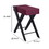 Benjara BM211109 Wooden Frame Side Table with X Shaped Legs and 1 Drawer in Purple and Black