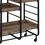 Benjara BM211118 Metal Frame Serving Cart with 3 Open Storage and Casters, Brown and Black