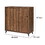 Benjara BM211129 Wooden Shoe Cabinet with 2 Sliding Doors and Splayed Legs in Oak Brown