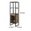 Benjara BM211138 Industrial Wood and Metal Wine Rack with 3 Compartments in Brown and Black