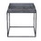 Benjara BM214016 Tray Top Wooden Side Table with Tubular Legs, Gray and Black