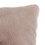 Benjara BM214112 20 X 20 Inch Fabric Upholstered Accent Pillow with Fur Like Texture, Brown