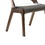 Benjara BM214777 Wooden Dining Chair with Open Curved Back Design, Seat of 2, Walnut Brown
