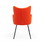 Benjara BM214799 Fabric Upholstered Dining Chair with Winged Back and Curved Arms, Orange