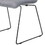 Benjara BM214835 Fabric Tufted Metal Dining Chair with Sled Legs Support, Set of 2, Gray