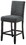 Benjara BM215205 Nailhead Trim Fabric Upholstered Counter Chair, Set of 2, Dark Gray