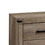 Benjara BM215329 2 Drawer Rustic Nightstand with Bar Pulls and Block Feet, Weathered Gray