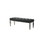 Benjara BM215368 Faux Crystal Inlay Bench with Tufted Seating and Acrylic Legs, Dark Gray