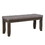 Benjara BM215444 Two Tone Rectangular Bench with Fabric Upholstered Seat, Brown and Gray