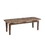 Benjara BM215783 Transitional Style Wooden Bench with Handwoven Top, Brown