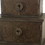 Benjara BM217284 60 Inch Vintage Style 6 Door Storage Cabinet, Wood, Antique Handles, Brown