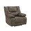 Benjara BM218530 Leatherette Power Motion Recliner with Pillow To Armrests, Brown