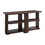 Benjara BM218617 Wooden Sofa Table with 2 Open Display Shelves, Brown