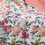 Benjara BM218739 50 x 60 Inch Microfiber Quilted Throw Blanket, Floral Print, Multicolor