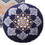 Benjara BM218879 2 Piece Decorative Accent Throw Pillow Set, Embroidery, Cotton, Saffron Orange, Blue