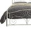 Benjara BM219738 Metal Full Size Platform Bed with Scrollwork Details, White