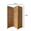 Benjara BM220191 3 Panel Bamboo Shade Roll Room Divider, Natural Brown