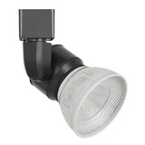 Benjara BM220606 10W Integrated LED Metal Track Fixture with Mesh Head, Black and White