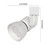 Benjara BM220640 10W Integrated LED Track Fixture with Polycarbonate Head, White