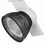 Benjara BM220694 12W Integrated LED Metal Track Fixture with Mesh Head, Black and White