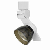 Benjara BM220697 12W Integrated LED Metal Track Fixture with Oval Shape Head, White and Brown