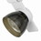 Benjara BM220697 12W Integrated LED Metal Track Fixture with Oval Shape Head, White and Brown