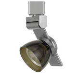Benjara BM220775 12W Integrated LED Track Fixture with Polycarbonate Head, Silver and Black