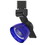Benjara BM220779 12W Integrated LED Track Fixture with Polycarbonate Head, Black and Blue