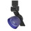 Benjara BM220780 12W Integrated Metal and Polycarbonate LED Track Fixture, Black and Blue