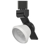 Benjara BM220785 12W Integrated LED Metal Track Fixture with Cone Head, Black and White